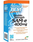 Doctor's Best SAM-e 400 mg, Vegan, Gluten Free, Soy Free, Mood and Joint Support, 60 Enteric Coated Tablets