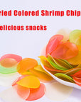 Shrimp chips Uncooked Prawn Flavor Chips176 Oz500g Prawn Crackers Snacks Quick FryingCrispy Delicious Asian Fried shrimp chips uncooked For Party Appetizers