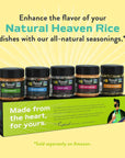 Natural Heaven Hearts of Palm Rice White  LowCarb and LowCalorie White Rice Keto Paleo PlantBased Healthy Food Ready to Eat 9 Oz Ea Pack of 6