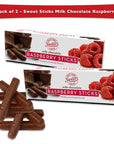 Sweets Raspberry Milk Chocolate Sticks 2 Pack Chocolate Candy Chocolate Box Chocolate Covered Fruit Box of Chocolates Chocolate Raspberry Candy Fruit Sticks Sweet Sticks