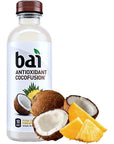 Bai Drinks  Flavored Water Assortment of Coconut Mango Coconut Coconut Pineapple is Gluten Free Non GMO Vegan  Kosher  Antioxidant Infused Drinks 18 FL OZ Pack of 5  Every Order is Elegantly Packaged in a Signature BETRULIGHT Branded Box