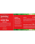 Community Coffee Signature Iced Tea 144 Family Size Tea Bags 24 Count Box Pack of 6