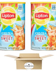 Lpton Iced Tea Mix Southern Sweet Black Tea Caffeinated 28 Quarts  Pack of 2 56 Qts in total