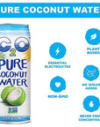 C2O The Original Coconut Water wNutrients  Electrolytes Rejuvenating PlantBased Hydration the Original 175oz cans 12Pack