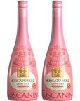 Tuscanini Italian Moscato Rose Sparkling Grape Juice 253oz 2 Pack  Non Alcoholic Sparkling Juice  Valentines Day Gift  Elegant Champagne Bottle  Imported from Italy  Great for Mocktails  Kosher