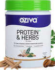 OZIVA Protein & Herbs, Men Lean Muscles & Recovery 1.1 lbs