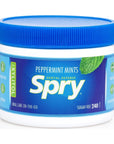 Spry Xylitol Peppermint Sugar Free Candy - Breath Mints That Promote Oral Health, Dry Mouth Mints That Increase Saliva Production, Stop Bad Breath, 240 Count (Pack of 1)