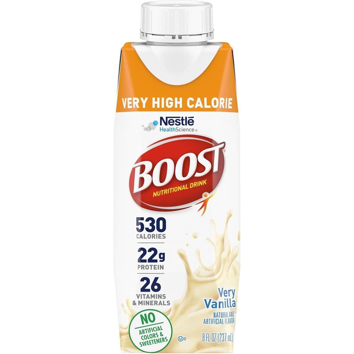 Boost Very High Calorie Vanilla Nutritional Drink – 8 Fl Oz (Pack of 24)