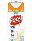 Boost Very High Calorie Vanilla Nutritional Drink – 8 Fl Oz (Pack of 24)