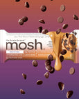 MOSH Peanut Butter Chocolate Crunch Protein Bars 12g GrassFed Protein Keto Snack GlutenFree No Added Sugar Lions Mane B12 Vitamins Supports Brain Health Workout Recovery Breakfast ToGo 12 Bars