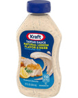 Kraft Natural Lemon Flavor & Herb Tartar Sauce (12 oz Bottles, Pack of 12)