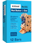 RXBAR Nut Butter and Oat Protein Bars Protein Snacks Snack Bars Blueberry Cashew Butter 232oz Box 12 Bars