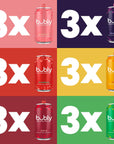 bubly Sparkling Water 6 Flavor Variety Pack Blackberry Lime Cherry Grapefruit Strawberry Mango Zero Sugar  Zero Calories Seltzer Water 12 Fl Oz Cans Pack of 18