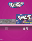 BUBBLE YUM Cotton Candy Chewy Bubble Gum Packs 282 oz 12 Count 10 Pieces