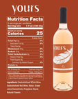 YOURS NonAlcoholic Wine Rose  AlcoholRemoved Rose with Only 25 Calories and No Added Sugar