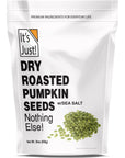 Its Just  Pumpkin Seeds Pepitas 188lb No Shell Raw Unsalted or Dry Roasted with Sea Salt Keto Friendly Snacking NonGMO Packed in USA Dry RoastedSea Salted