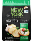 New York Style Garlic Bagel Crisps, 7.2 oz (Pack of 3)