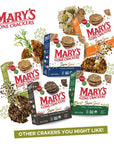 Marys Gone Crackers Super Seed Crackers Organic Plant Based Protein Gluten Free Everything 55 Ounce Pack of 1