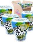 Ice Breakers Ice Cubes Pina Colada Gum  4 Pack  Limited Edition Sugar Free Gum  Refreshingly Cool Cubed Sugarless Gum for School Work Home  324Ounces  40 Count Bottle  4 Packs of Flavored Pina Colada Gum