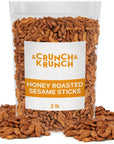 Sesame Sticks Honey Roast Flavor  Delicious and Fresh Sesame Sticks Snacks with the Perfect Mix of Sweet and Salty Flavor for Midday Snacking Office OnTheGo Indulgence 2LB