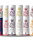 Wild Bills 12Flavor Soda Variety Sampler Root Beer Strawberry Cream Cola Black Cherry  MORE Pure Cane Sugar NO High Fructose Corn Syrup Caffeine Free Gluten Free Vegan 12 oz 12Pack