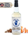 Top Hat East India Craft Concentrated Quinine Tonic Drink Syrup  5X Natural Quinine Concentrate  Just Add Club Soda  32oz Bottle