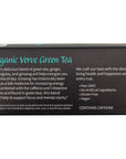 Shangri La Wellness Tea Organic Verve Green Herbal Tea 2 Pack 15 Sachet Tea Bags Ginger Lemongrass and Ginseng