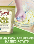 Creamy Potato Flakes Bundle Includes One16 oz Resealable Bag of Bobs Red Mill Potato Flakes Instant Mashed Potatoes  CreateAndBundle Sticker