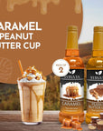 Syruvia Coffee Syrup Variety Pack  Caramel  peanut butter cup GlutenFree Kosher 254 fl oz Bottles  Enhance Your Coffee Experience with Premium Flavoring Syrups