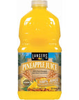 Langers 100 Juice with Vitamin C Pineapple 64 Fl Oz Pack of 8