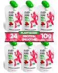 Fuel for Fire VEGAN Protein Smoothie Pouch  Chocolate Strawberry 24Pk  Healthy Snack  Recovery  No Sugar Added Dietitian Approved  Plant Based Functional Fruit Smoothies 45oz pouches