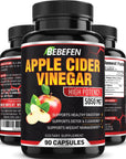 Apple Cider Vinegar Capsules - 5050mg Formula Pills with Black Pepper Extract - 90 Capsules Apple Cider Vinegar Pills for Supports Healthy Weight Management, Digestion, Detox & Immune -3 Months Supply