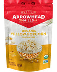 Arrowhead Mills Organic Yellow Popcorn 28 oz  Pack of 2