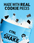 CTRL Meal Replacement Shake with Real Cookie Pieces  Cookies N Cream  15 Servings Packed with Essential Nutrients Including 23g of Protein 8 Grams of Fiber 22 Vitamins and Minerals  Only 1g Sugar  Complete Meal Replacement Nutritional Shake