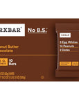 RXBAR Protein Bars Protein Snack Snack Bars Peanut Butter Chocolate 183oz Box 10 Bars