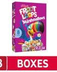 Kelloggs Froot Loops Breakfast Cereal Kids Cereal Family Breakfast Original with Marshmallows 8 Boxes