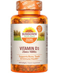 Sundown Vitamin D3 1000 IU, Supports Bone, Teeth, and Immune Health, 400 Softgels