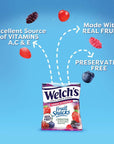 Welch's Fruit Snacks, Berries 'n Cherries, Gluten Free, Bulk Pack, 1.55 oz Individual Single Serve Bags (Pack of 144)