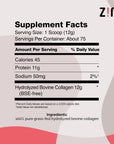 Zint Collagen Peptides Powder (32 oz): Paleo-Friendly, Keto-Certified, Grass-Fed Hydrolyzed Protein Collagen Supplements - Unflavored, Non GMO