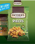 Snyders of Hanover Pretzel Pieces Variety 12 Pack bundled by SUPERDEALS 4 Cheddar Cheese 4 Honey Mustard and Onion 4 Jalapeno Pretzels 225 oz each bag total 27 Ounces with mystery gift in every order