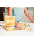 Livlo Keto Biscuit & Bread Mix - Low Carb & Gluten Free Baking Mix - 2g Net Carbs - Fast, Easy and Delicious Keto Friendly Food - 10 Servings - Classic Butter Biscuits