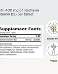 Integrative Therapeutics Riboflavin - Cellular Energy and Red Blood Cell Production Support* - Vitamin B2 Supplement - High Potency - 30 400 mg Tablets