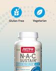 Jarrow Formulas N-A-C Sustain 600 mg - Antioxidant Amino Acid Supplement - 60 Sustain Tablets - Supports Liver & Lung Function - Precursor to Glutathione - 60 Servings (PACKAGING MAY VARY)