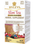 Hyleys Slim Tea 5 Flavor Assortment  Weight Loss Herbal Supplement Cleanse and Detox  25 Tea Bags 1 Pack