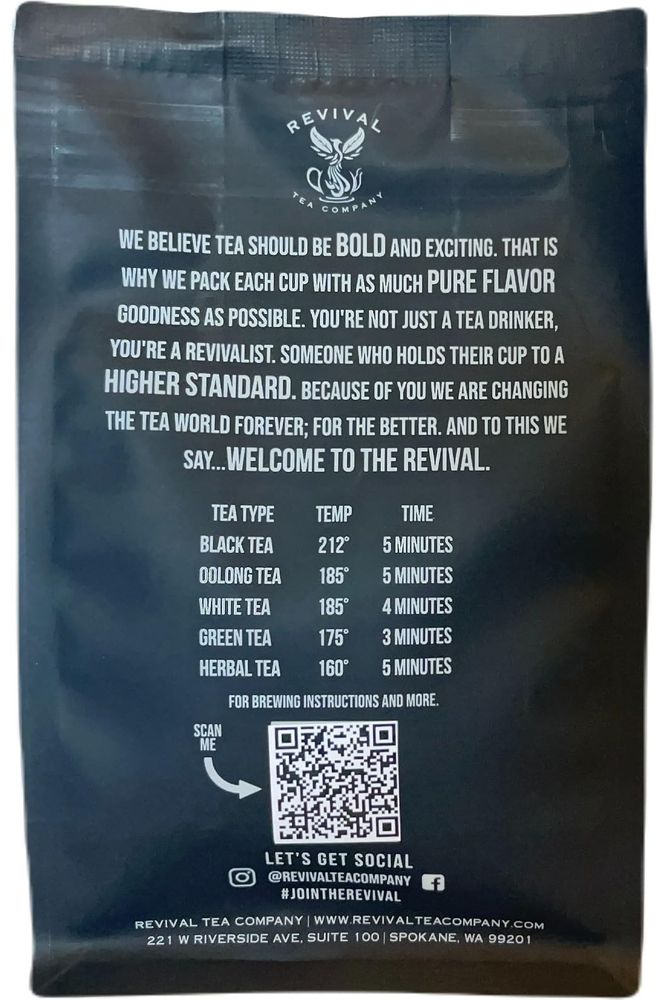 Revival Tea Company Wild Berry Hibiscus Tea  Herbal Tea Blend with Elderberry and Natural Wild Berry Flavor  Caffeine Free  24 Tea Bags