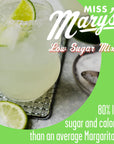 Miss Marys Lite Margarita Mix Keto Friendly Low Sugar Drink Mixer All Natural Ingredients Low Calorie Low Carb Single 375ml Bottle