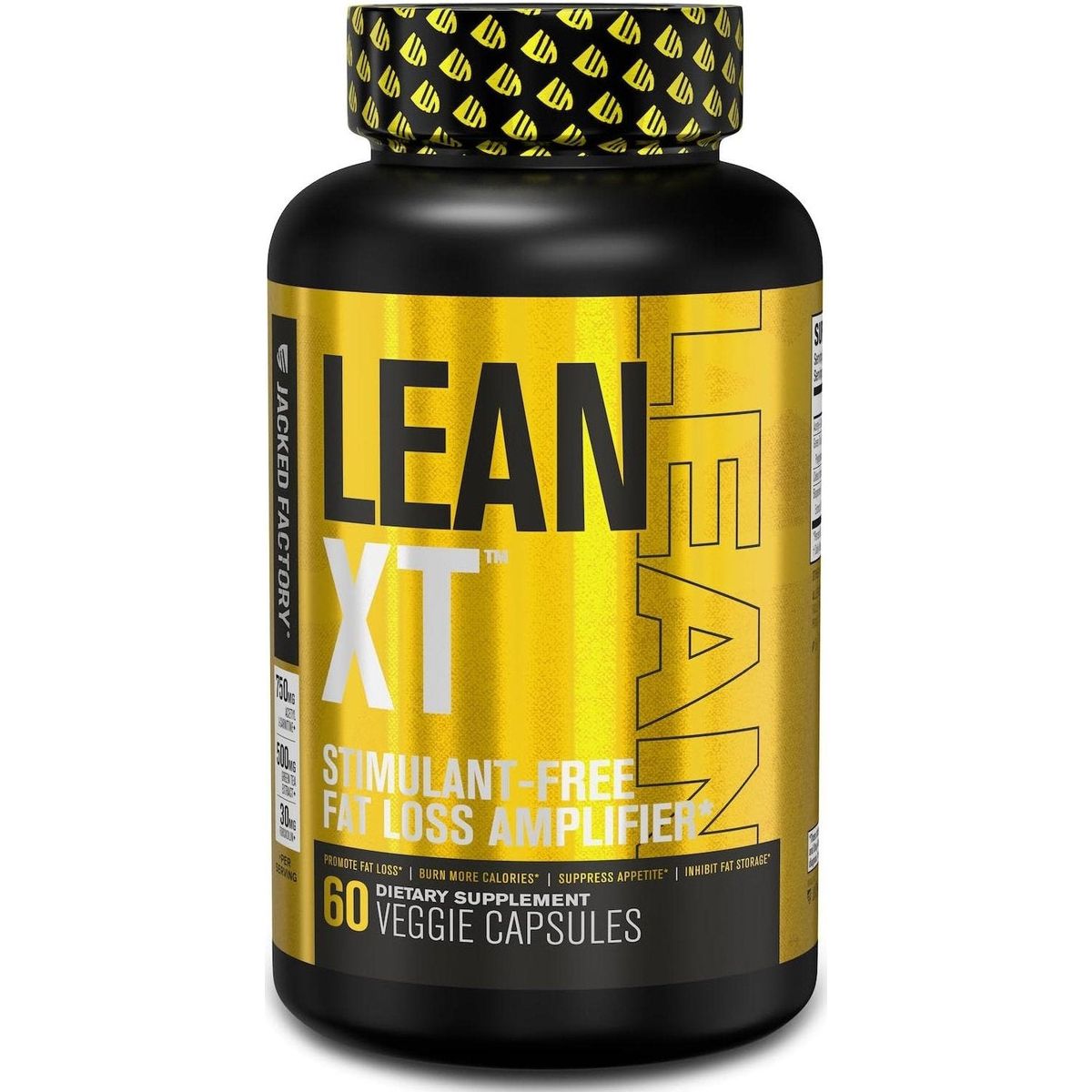 Lean-XT Caffeine Free Fat Burner - Non Stim Weight Loss Supplement, Appetite Suppressant, &amp; Metabolism Booster with Acetyl L-Carnitine, Green Tea Extract, &amp; Forskolin - 60 Natural Diet Pills