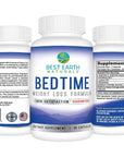 Best Earth Naturals Bedtime Weight Loss Supplement - Helps Boost Metabolism, Suppress Appetite and Reduce Sugar Cravings While You Sleep 30 Day Supply