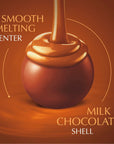 Lindt LINDOR Almond Butter Milk Chocolate Candy Truffles Milk Chocolate With Almond Butter 51 oz Bag