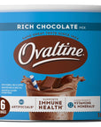 OVALTINE Rich Chocolate Milk Mix 18 oz Canister Pack of 4